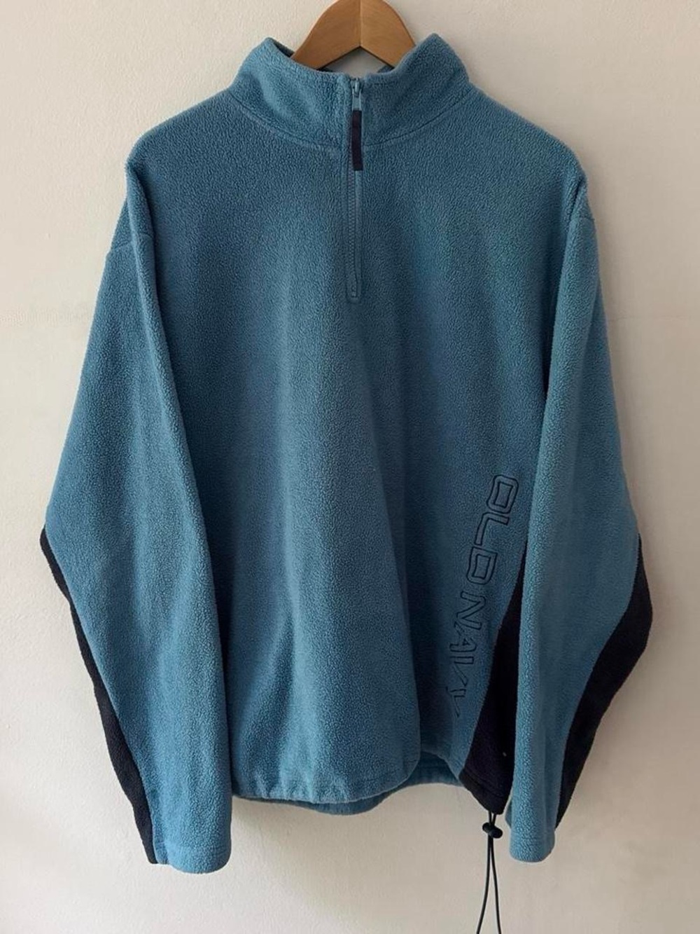 Vintage Y2K 2000s Old Navy 100% Polyester Fleece Quarter Zip Sweater